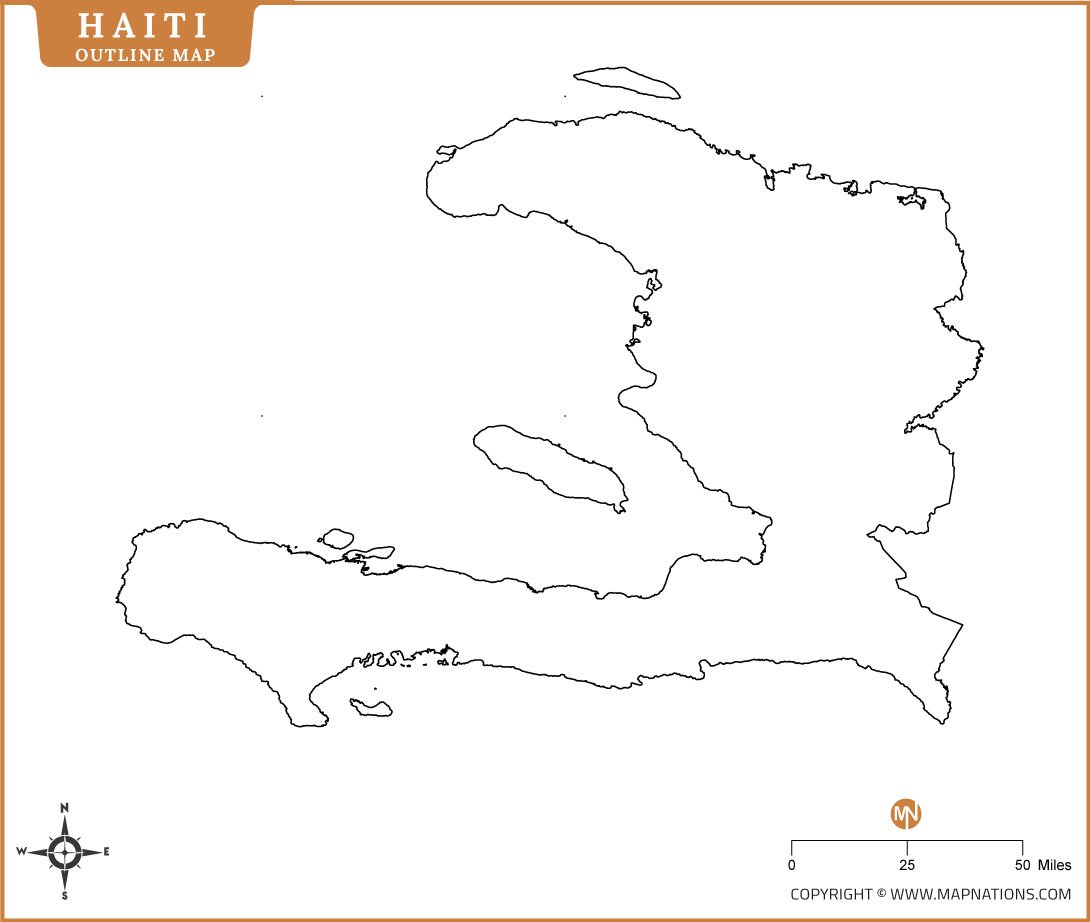 haiti-outline-map
