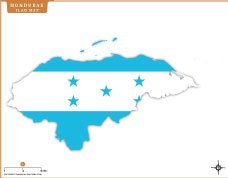 honduras-flag-map