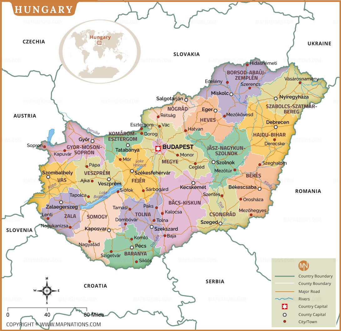 Hungary Map