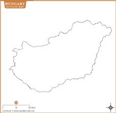 hungary-outline-map