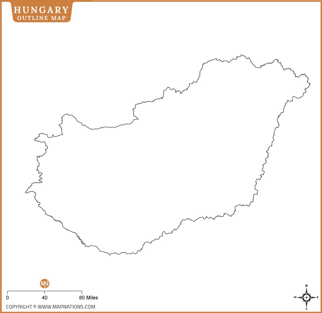hungary-outline-map