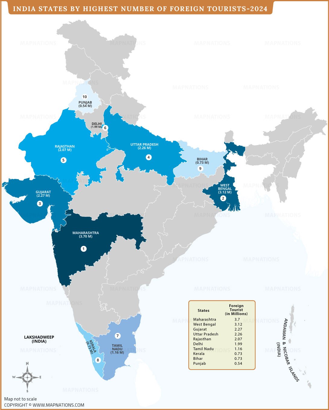 india-foreign-tourism-ranking-map-by-state
