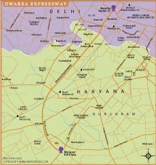 Dwarka Expressway Map