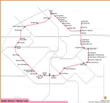 Delhi Metro pink Line Route Map thumb