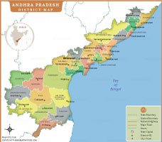 Andhra Pradesh District Map