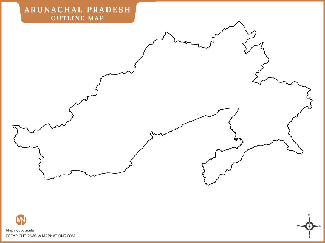 arunachal-pradesh-outline-map