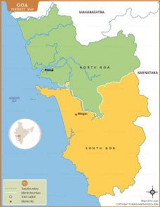 Goa District Map