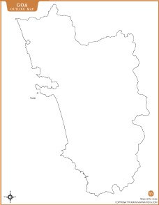 Goa Outline Map