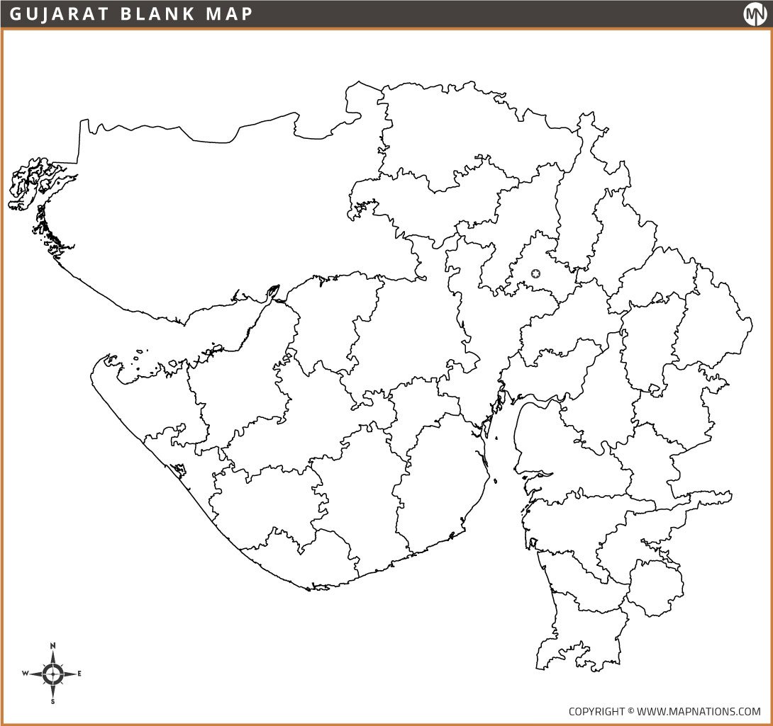 gujarat-blank-map