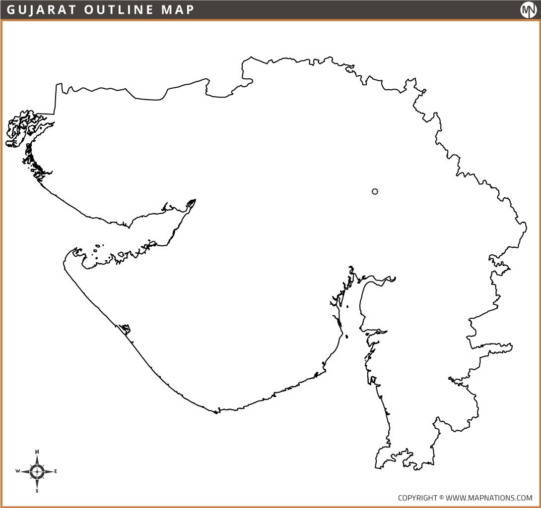 gujarat-outline-map