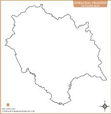 himachal-pradesh-outline-map