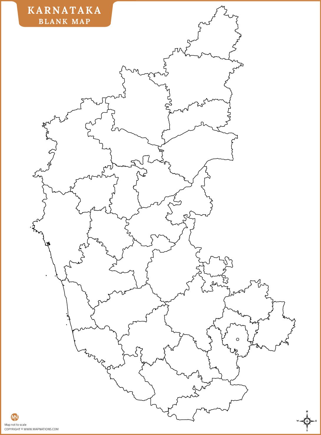 karnataka-blank-map