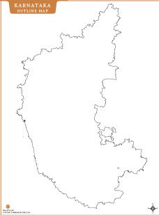 Karnataka Outline Map