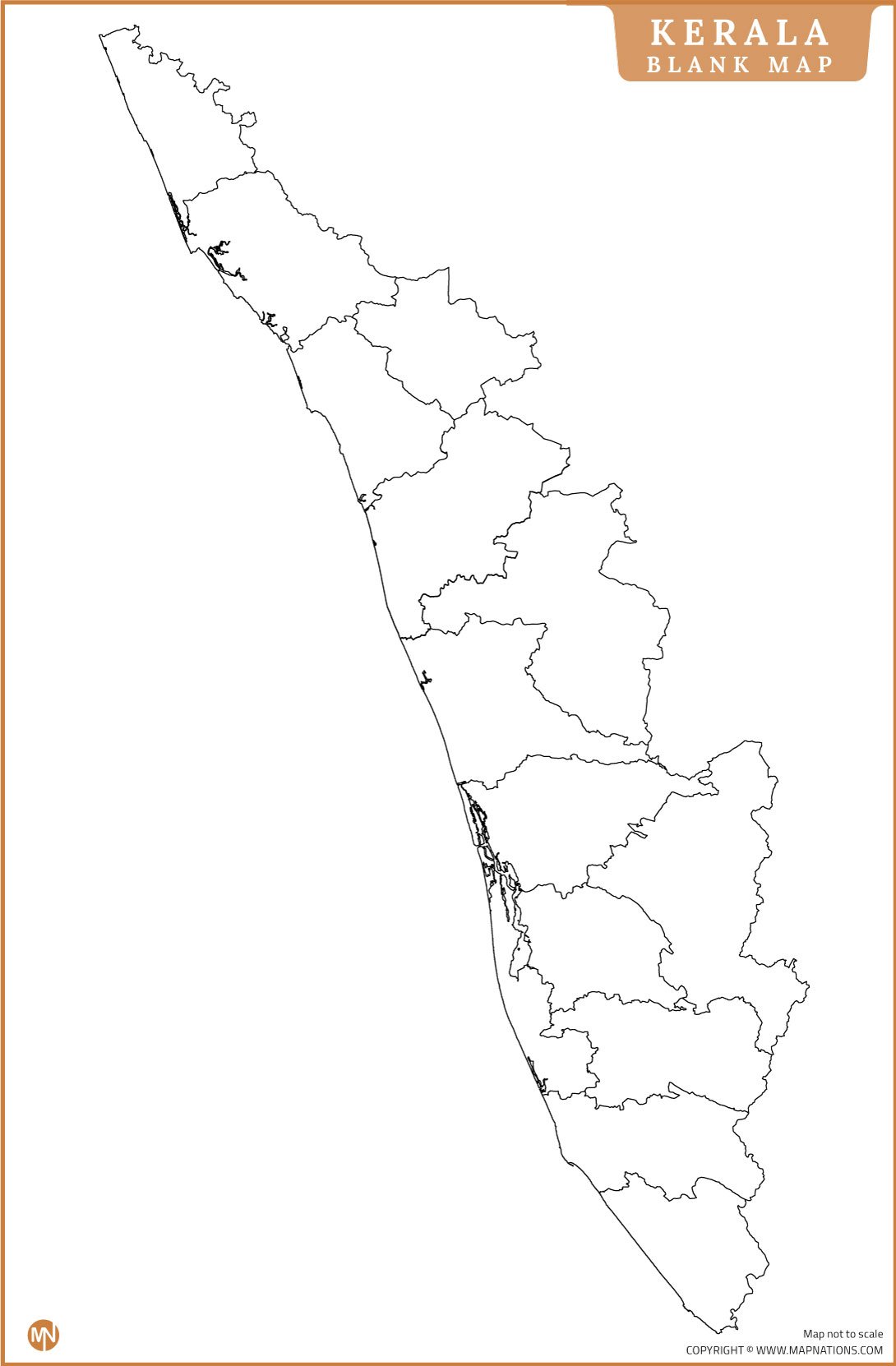 kerala-blank-map