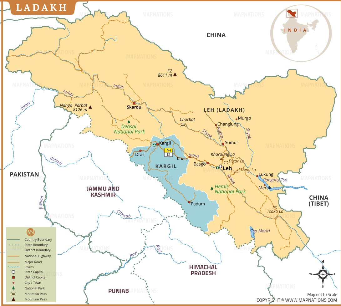 Ladakh Map