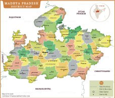 Madhya Pradesh District Map