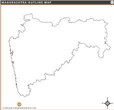 Maharashtra Outline Map