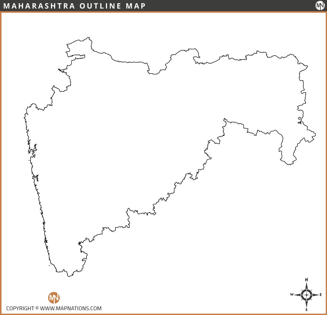 maharashtra-outline-map