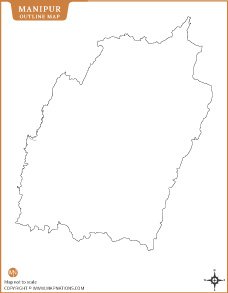 Manipur Outline Map