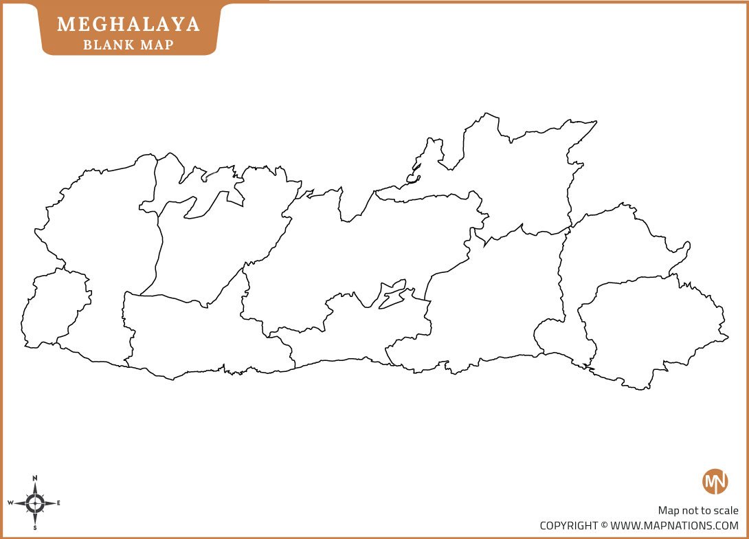 meghalaya-blank-map