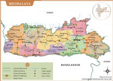 Meghalaya Map Thumb