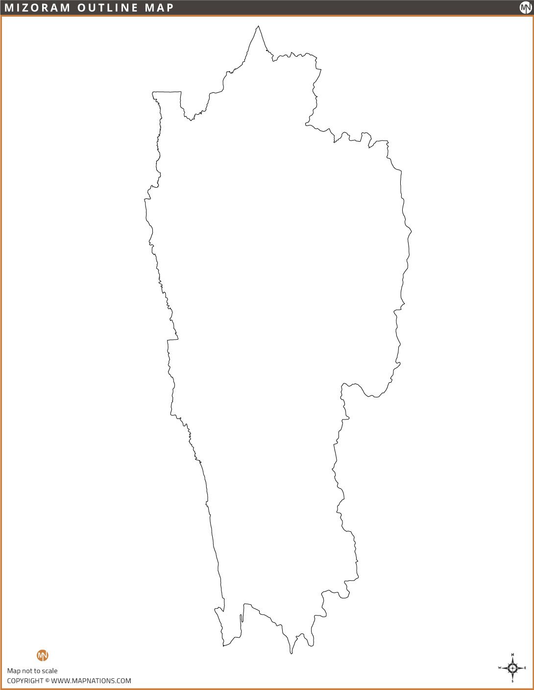 mizoram-outline-map