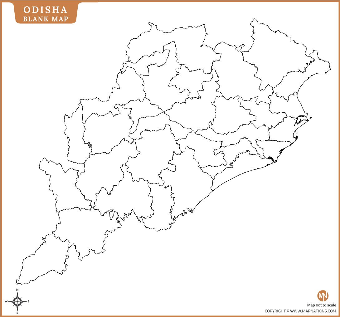 Odisha Blank Map odisha-blank-map