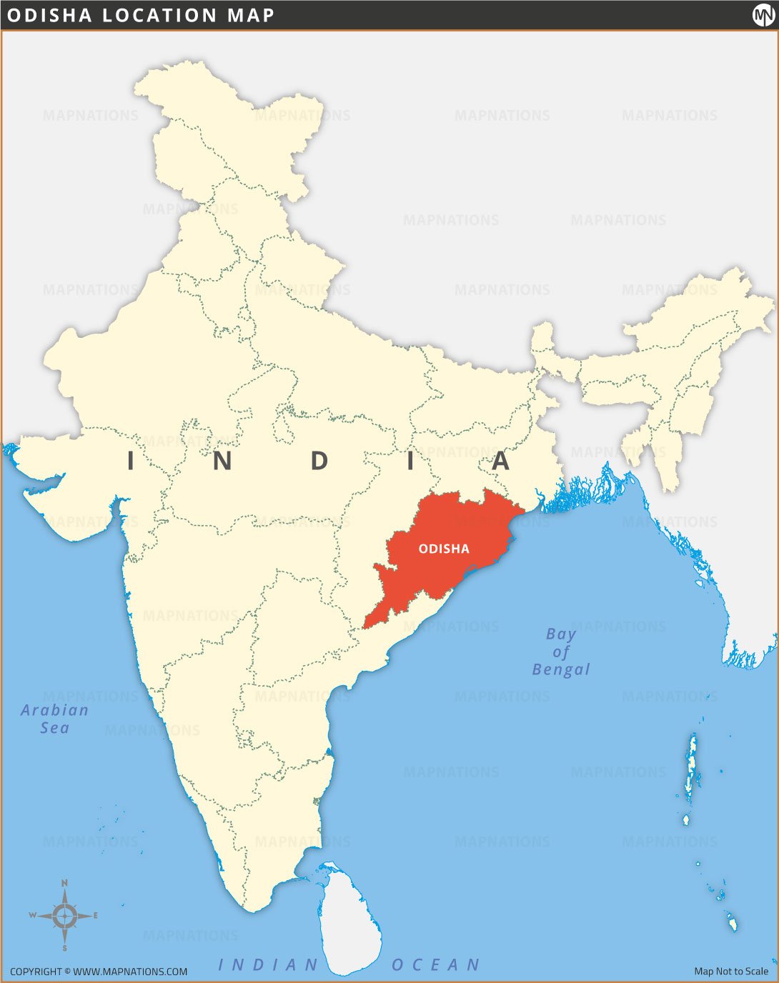 Odisha Location Map odisha-location-map