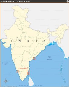 Puducherry Location Map