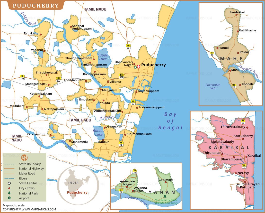 Puducherry Map