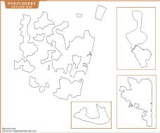 Puducherry Outline Map