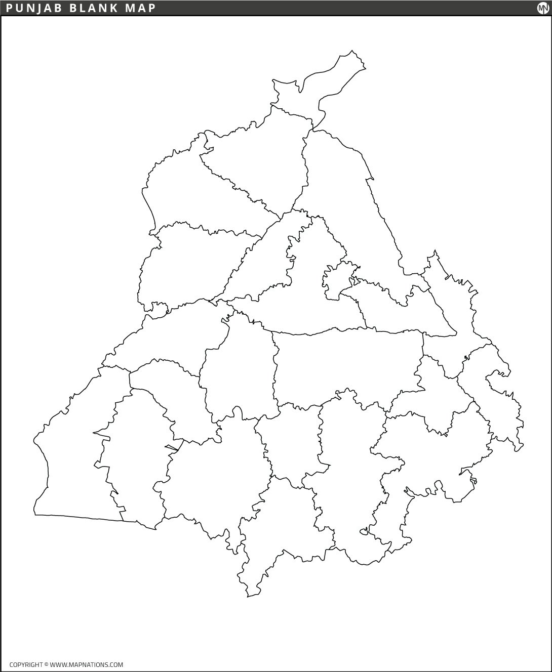 Punjab Blank Map punjab-blank-map