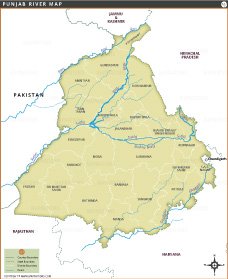punjab-river-map