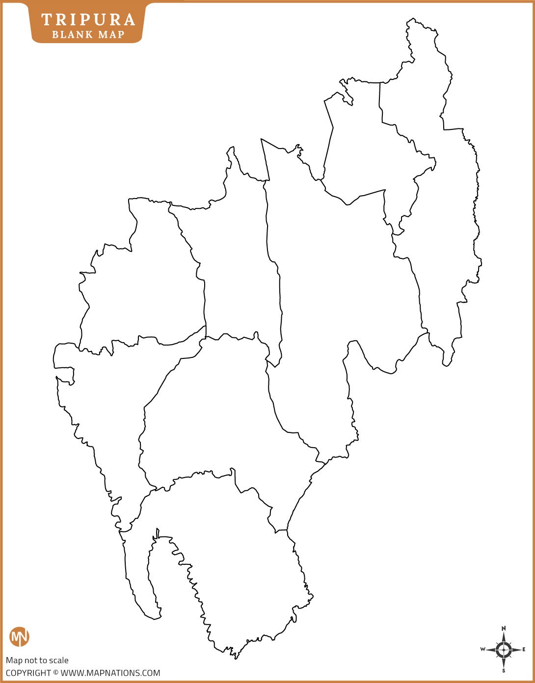 tripura-blank-map