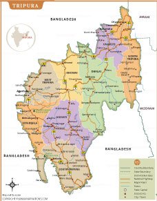 Tripura Map