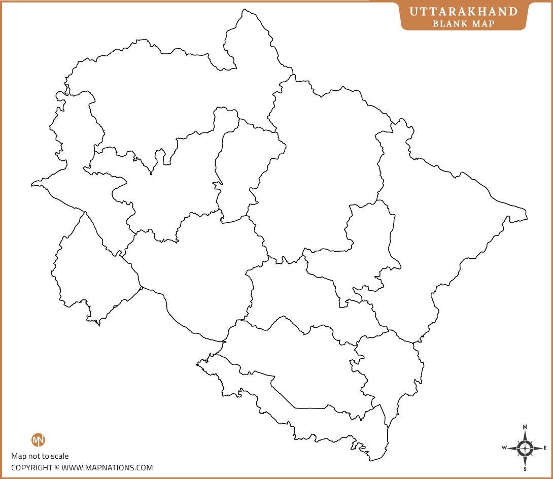 uttarakhand-blank-map