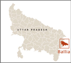 Where is Ballia District in Uttar Pradesh