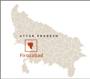 Where is Firozabad District in Uttar Pradesh