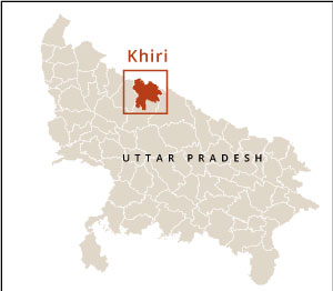 Where is Khiri District in Uttar Pradesh