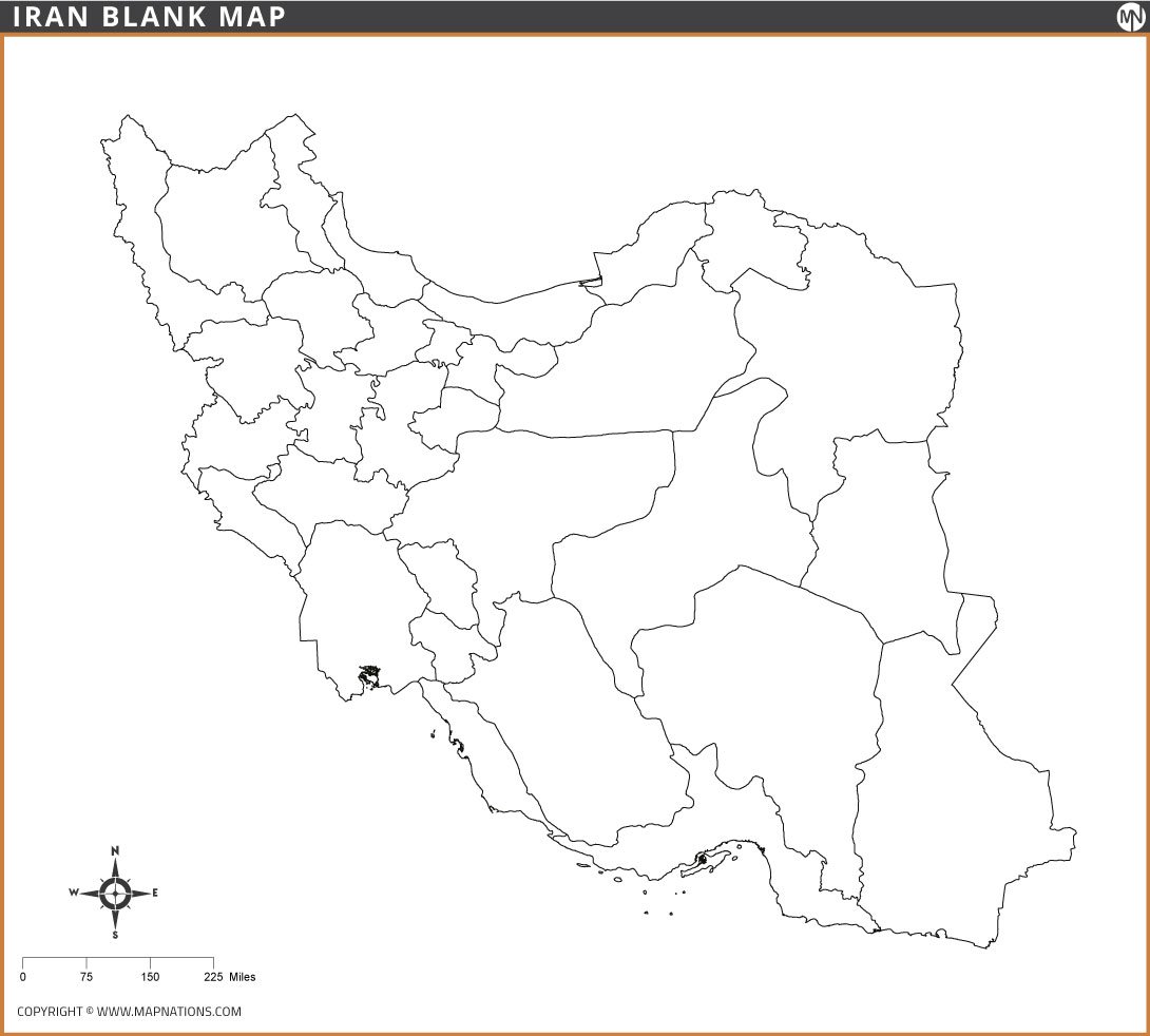 iran-blank-map