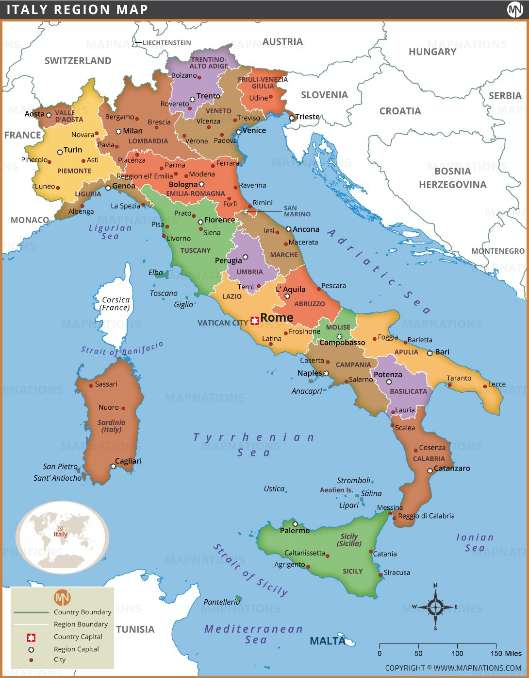 Map of Italy