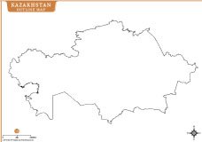 kazakhstan-outline-map