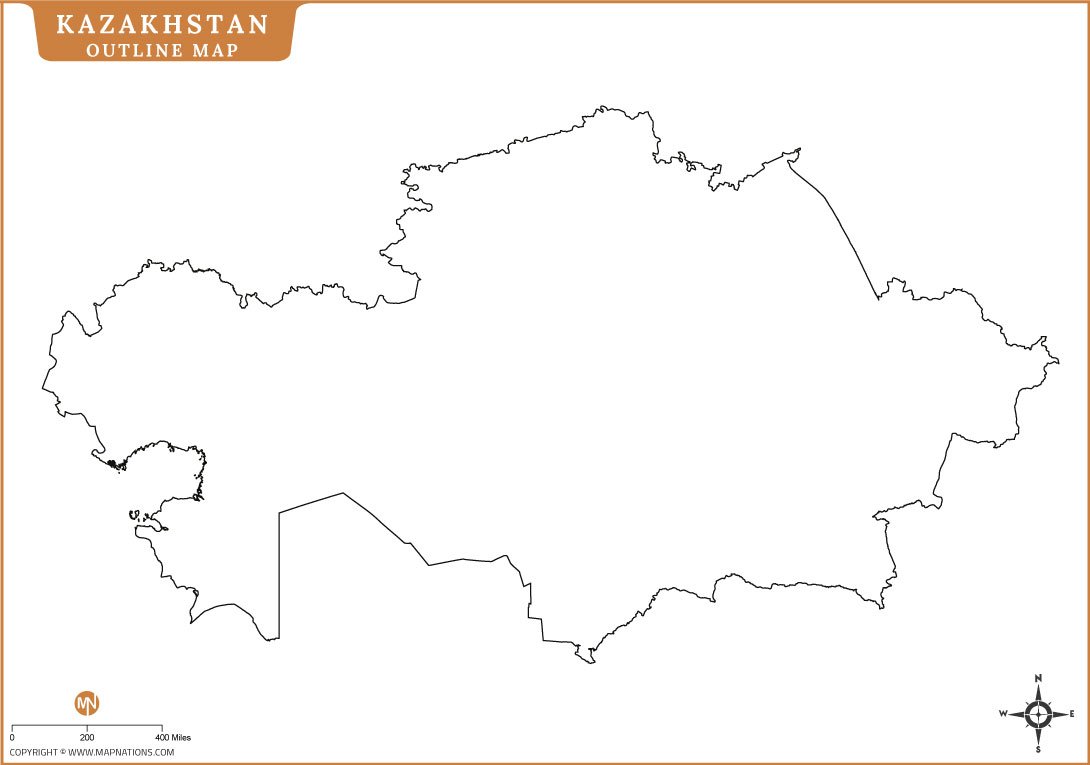kazakhstan-outline-map