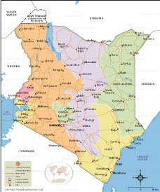 Map of kenya