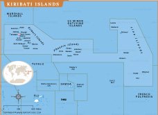Map of kiribati