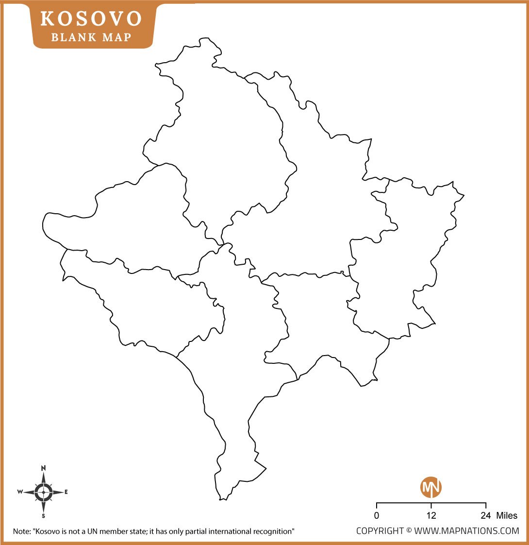 kosovo-blank-map