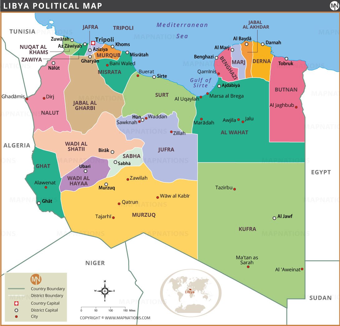 Map of Libya