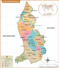 Map of liechtenstein