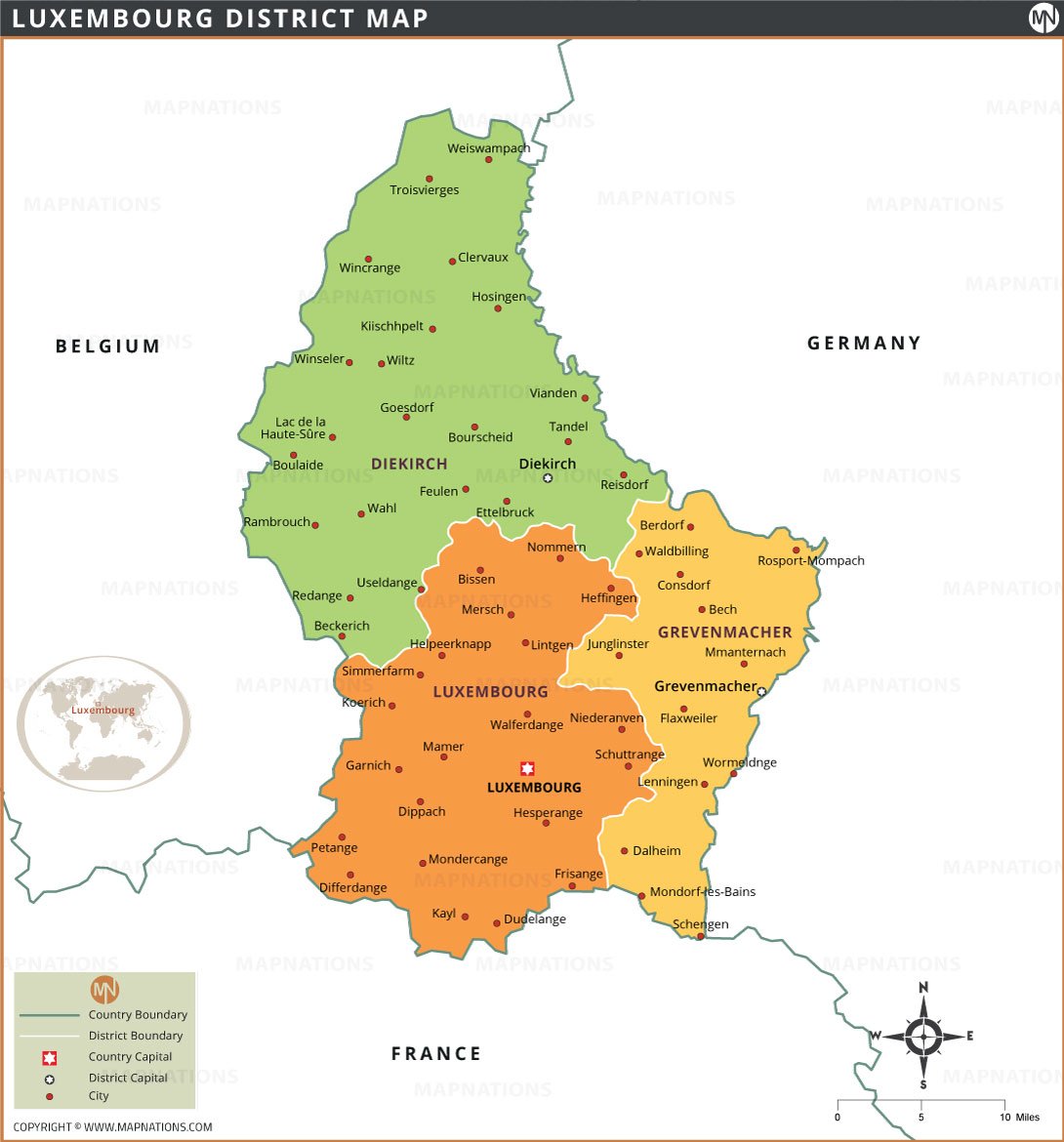Luxembourg Map