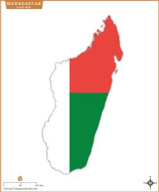 Madagascar Flag Map Thumb
